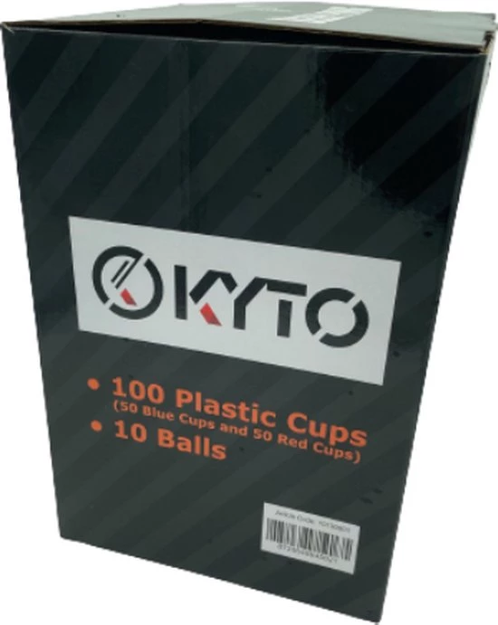 Kyto Games - Beer Pong Drankspel - 100 Herbruikbare Rode En Blauwe Bekers (475ml) - Incl. 10 Balletjes 5 Kyto Games - Beer Pong Drankspel - 100 Herbruikbare Rode En Blauwe Bekers (475ml) - Incl. 10 Balletjes - Afbeelding 3