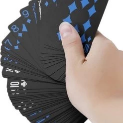 KELERINO. Speelkaarten Waterdicht Special Edition - Blauw / Zwart -Spellenvoor Verkoopwinkel 550x753