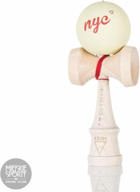 KROM Kendama KROM X Chari Co Maple NYC Maple Cream Kendama 3 KROM Kendama KROM X Chari Co Maple NYC Maple Cream Kendama