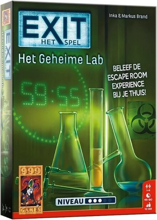 999 Games Spellenbundel - 2 Stuks - Exit - Het Geheime Lab & De Duistere Catacomben 4 999 Games Spellenbundel - 2 Stuks - Exit - Het Geheime Lab & De Duistere Catacomben - Afbeelding 2